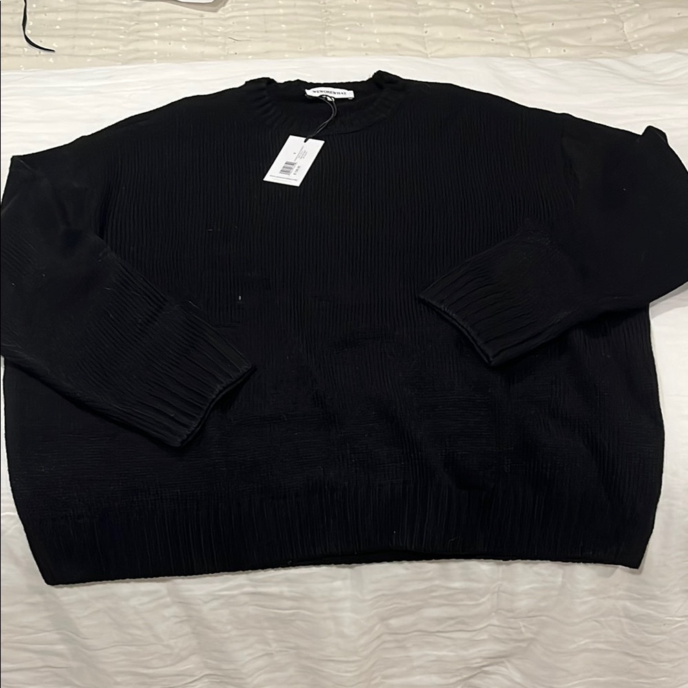 Unisex  Black Sweater